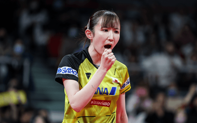 “エース”早田ひなが圧巻逆転ストレート、張本美和とのペアで試合に終止符　日本がスウェーデン下し第2S連勝【混合団体W杯】