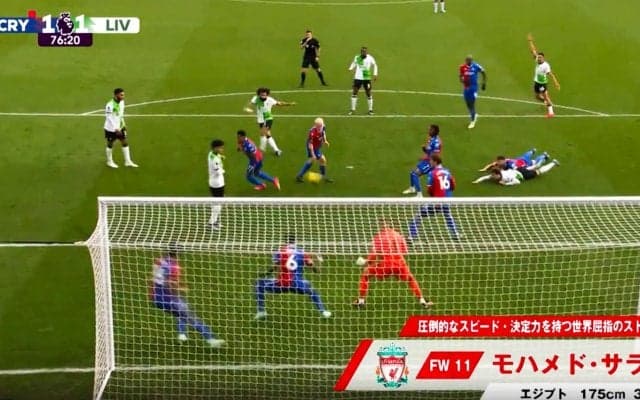 「結局はサラー神」豪快メモリアルゴールが決まった瞬間！リヴァプールの同点弾に名将クロップも豪快ガッツポーズ「めっちゃ嬉しそう」