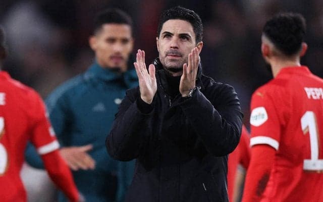 ライスのCB起用は「本当に良かった」、大胆ターンオーバーでもPSVと引き分けたアルテタ監督は選手を称える「本当に満足」