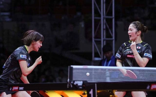 長﨑美柚、世界1位ペアとフルゲーム激闘も「2－2がすごく好き」　木原美悠は台湾ペアに勝利宣言「リベンジを絶対する」【WTT女子ファイナルズ】