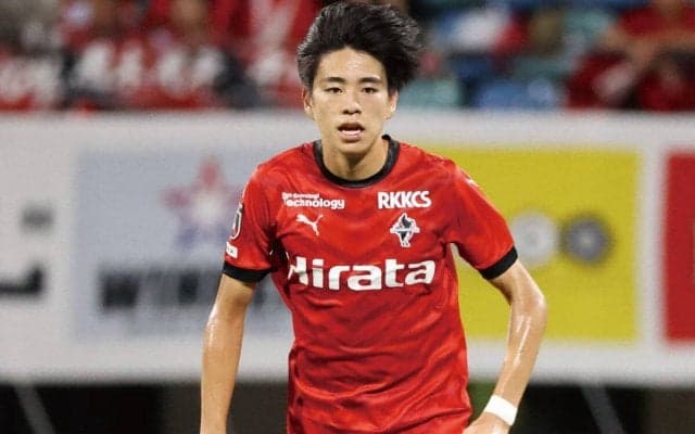 J2熊本が17歳FW道脇豊と契約更新！ユースから飛び級昇格の今季は天皇杯3回戦でプロ初得点含む2ゴール