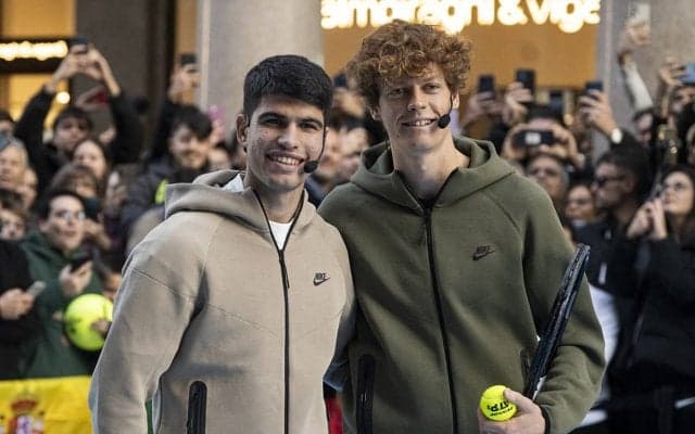 世界2位のアルカラスと4位のシナーが来季に向けて合同トレ「素晴らしいセッションだった」