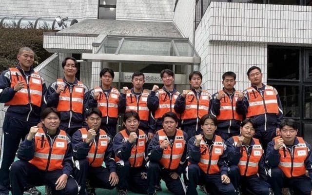災害時、約100人の部員が駆けつける⁈ 広島経済大学の野球部が消防団サポーターに！