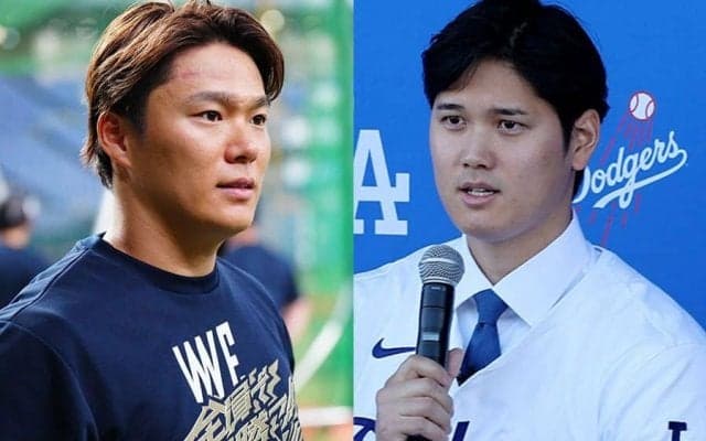 合わせて1460億円、最強コンビが「胸熱」　大谷＆由伸の共闘ハグに「来年から何度も」
