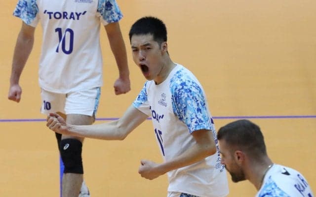 東レ　李博がVリーグ230試合出場を達成