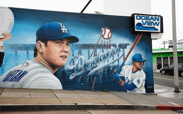 大谷翔平の巨大壁画がついに完成　すでに人気観光地に…作者に称賛の声「美しい」