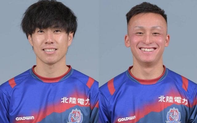 J2昇格目指す富山がMF末木裕也、FW松岡大智と契約更新