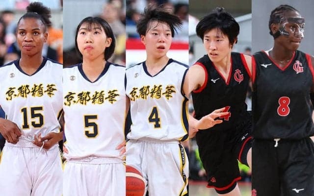 ウインターカップ女子ベスト5…京都精華の堀内&八木は2年連続受賞、岐阜女子から絈野夏海ら2名選出