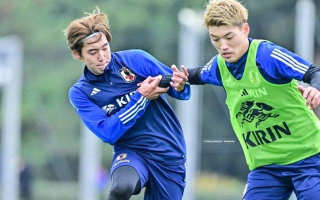 【J1川崎に加入する左SB三浦颯太が日本代表の練習参加で見せたもの(2)】「森保一監督が評価した部分」と「名波浩コーチから受けた指摘」…ゲーム形式の練習後の対話