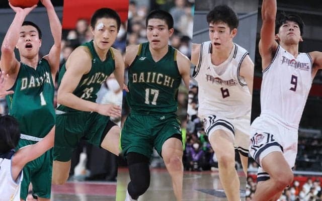 ウインターカップ男子ベスト5…福岡第一の崎濱秀斗ら3名、福大大濠から渡邉伶音ら2名選出