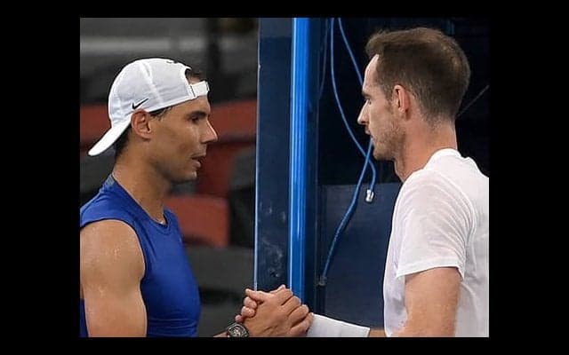  ナダルとマレーが練習試合 