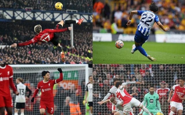 ファンが選ぶ「プレミアリーグ前半戦のベストゴールTOP５」がゴラッソだらけ！話題沸騰だった19歳FWのオーバーヘッド、三笘薫、遠藤航、冨安健洋の鮮烈弾などがランクイン