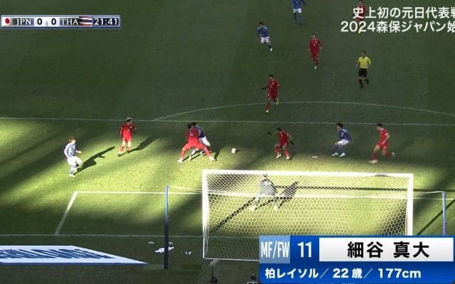 【日本代表】細谷真大が元日決戦でポテンシャルの高さを印象付けたワンシーンは？強靭な“ポストプレー”は久保建英、三笘薫、伊東純也など豪華な２列目の能力を引き出す上で超重要な能力だ