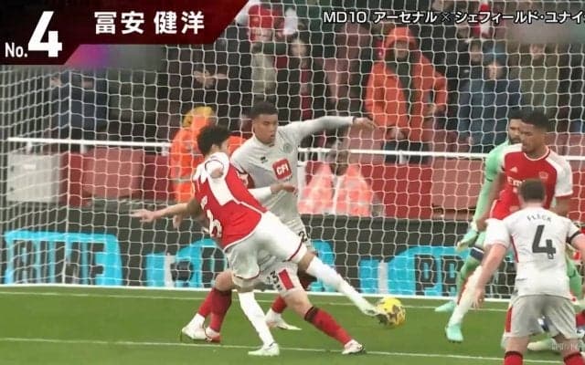 【プレミアリーグ前半戦BESTゴール】冨安健洋がプレミアリーグ50試合目で決めた初得点がランクイン！「みんなトミーが大好きだ」「マジで泣く」鮮烈の反転ボレーに仲間もファンも歓喜