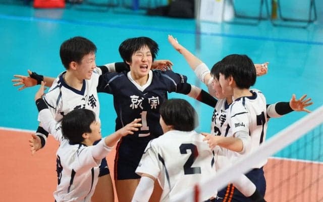 春高バレー　就実、名門対決制す　司令塔・河本「１点を取ったら喜びを全員で表現しようと…」　昨年はコロナ禍で欠場