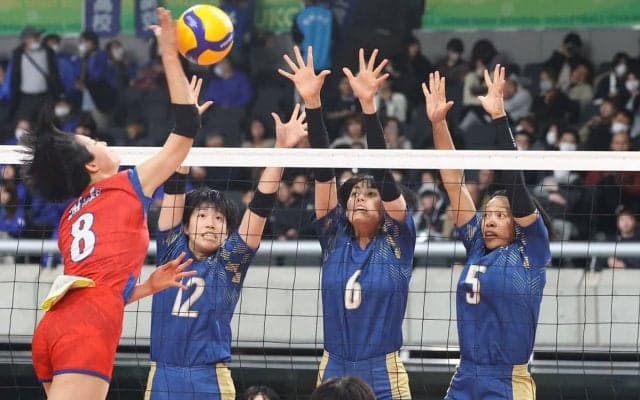 春高バレー　金蘭会、４度目頂点は好発進　エース上村「楽しくプレーできた」