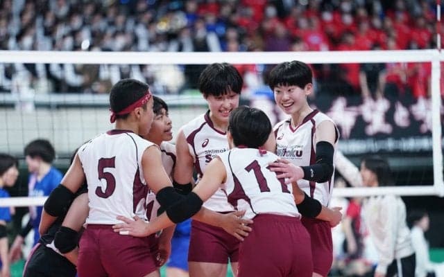 二冠女王・下北沢成徳が郡山女大附をストレートで下す【春高2024】