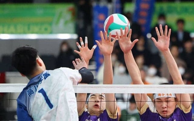 春高バレー　岡谷工、国体王者に惜敗　主将の大日方「自分たちのミスでやられた」