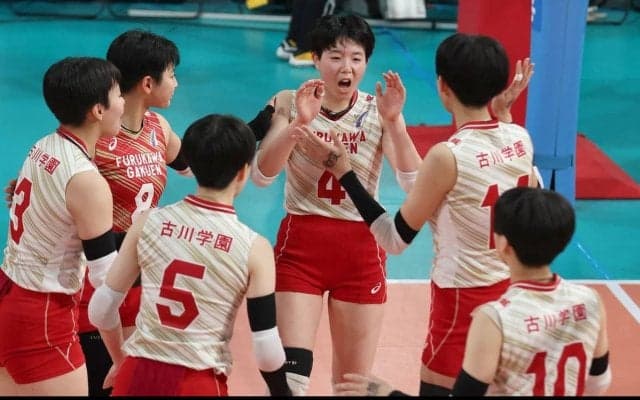 春高バレー　古川学園、大会２連覇へ初戦突破　本田「会場に慣れるように」