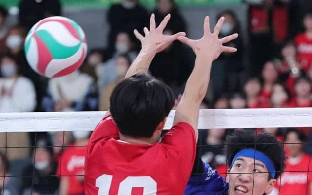 春高バレー　滋賀男子・近江　強豪の千葉・習志野に力及ばず