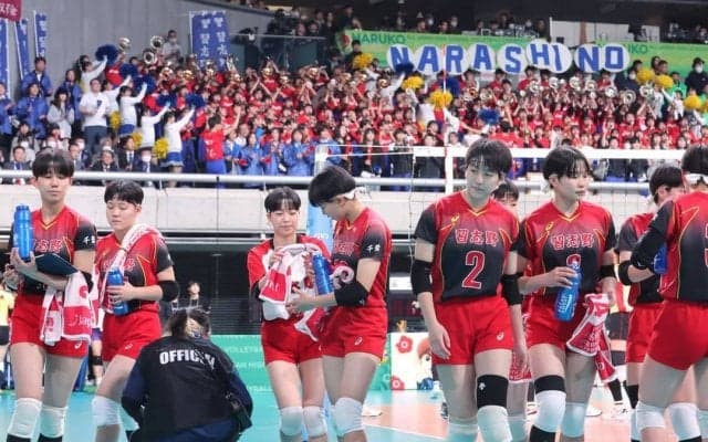 春高バレー　３８年ぶりアベック出場の習志野は男女ともに３回戦で姿消す　〝美爆音〟をバックに奮闘