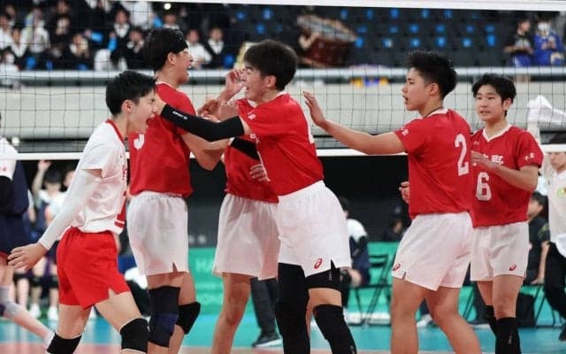 千葉・習志野は敗退、東北の「高さ」に屈す　春高バレー３回戦