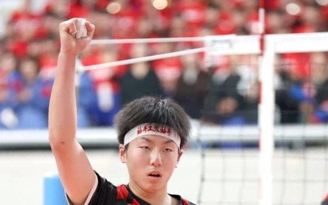 春高バレー　男子の福井工大福井が県勢初の４強入り　エースで主将の堤凰惺「壁を越えられた」