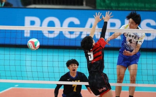 春高バレー　男子は駿台学園が福井工大福井にストレート勝ちし、連覇＆高校総体との２冠達成