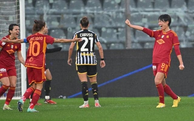 熊谷紗希が左足の鮮烈ミドル弾も…ローマはユベントスに惜敗で連覇ならず【女子スーペルコッパ】