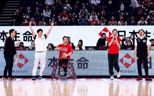 「バスケの楽しみ方は無限」Bオールスター直前に競技の垣根超えたタッグプレー