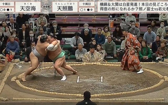 巨漢力士がド派手に一回転 大の字に倒れ「負け方の癖が強すぎ」ファン騒然