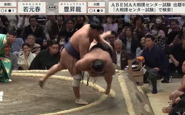 追い詰められた？気のせいだね 豊昇龍、全てを受け止める驚愕の身体能力 最後はレア決まり手「送り投げ」でポイッ