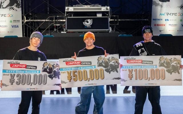 『マイナビJDSF ブレイキン ジャパンオープン2023』石川県出身のBBOY Hiro10、BGIRL YUINAが優勝に輝く