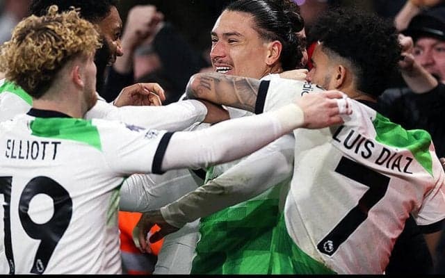 後半4発のリバプールが難敵撃破でPL3連勝での首位固め！　ヌニェス＆ジョタが共に2ゴール【プレミアリーグ】