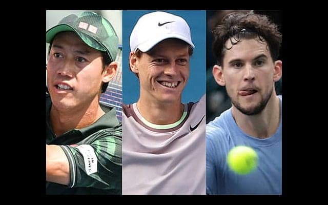 10年で錦織ら3人 シナー仲間入り