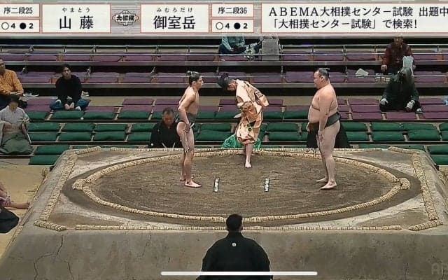 「むっちゃ細いな」「ガリガリやん」驚きの声も…体重76.8キロ力士の豪快な投げ技に衝撃「うお！細いのに強いな」