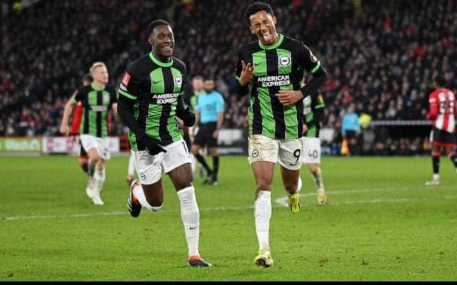 三笘不在のブライトンがジョアン・ペドロのハットトリックなどでブレイズに5発快勝！【FAカップ】