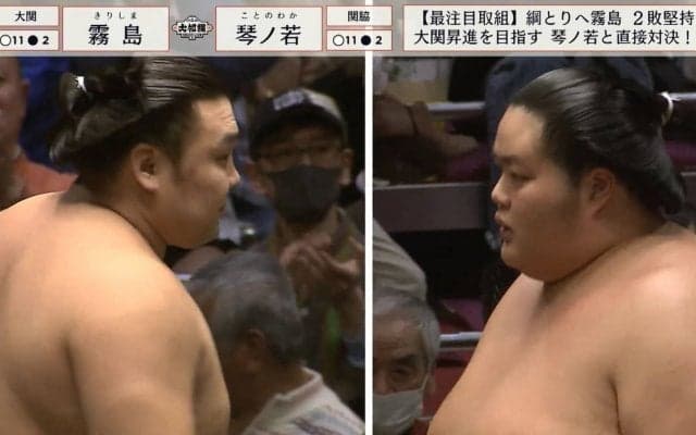 琴ノ若、霧島を撃破し2敗死守 優勝＆大関昇進へ前進 V争いは横綱・照ノ富士を交えた混戦／大相撲初場所