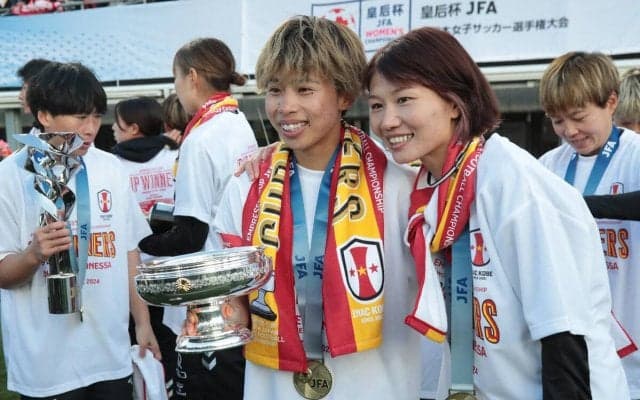 I神戸FW田中美南、昨季の借りを返し7大会ぶりの皇后杯制覇に自信と歓喜「7度目お待たせしました！」