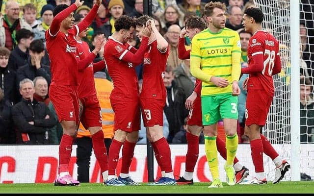 リバプールが2部ノリッジに完勝で5回戦進出！　クロップ退任発表後最初のアンフィールドで若き教え子らが躍動【FAカップ】