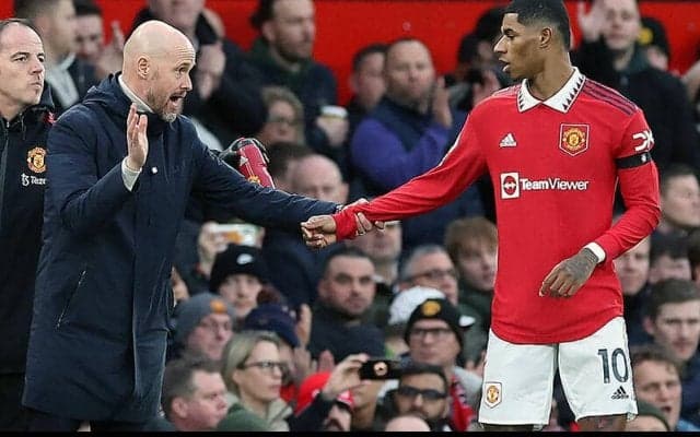 「フットボールにはピッチ内外で規律が必要」、テン・ハグ監督が懲戒処分受けたラッシュフォードに言及