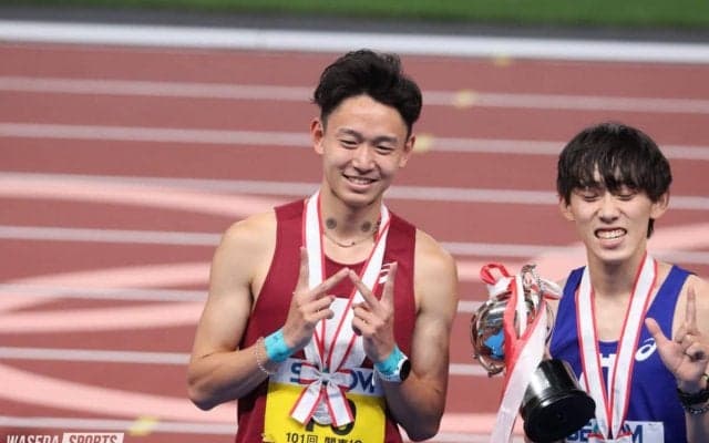 国立競技場での熱闘開幕！ 井川が表彰台、予選通過多数／関カレ１日目