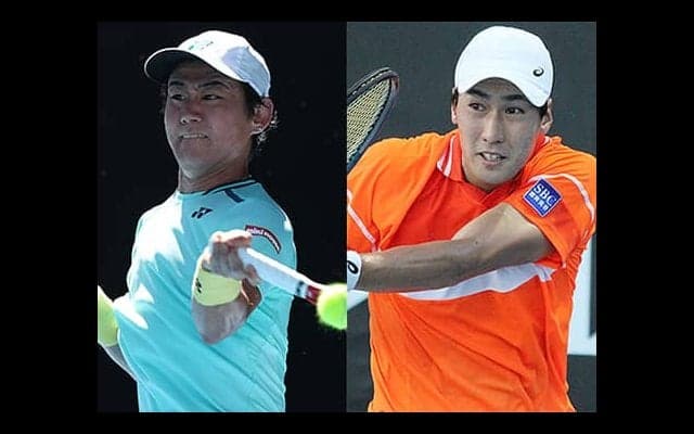 西岡＆綿貫 デ杯初日に登場