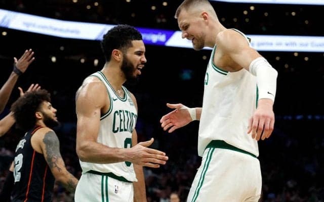 NBA史上最高デュオを例に…テイタムがポルジンギスに言及「KPは本当に欠けていたピース」