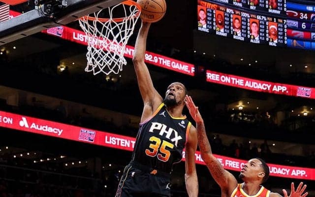 第4Qでホークスに競り負けたサンズが敗戦…デュラントがゲームハイ35得点と躍動