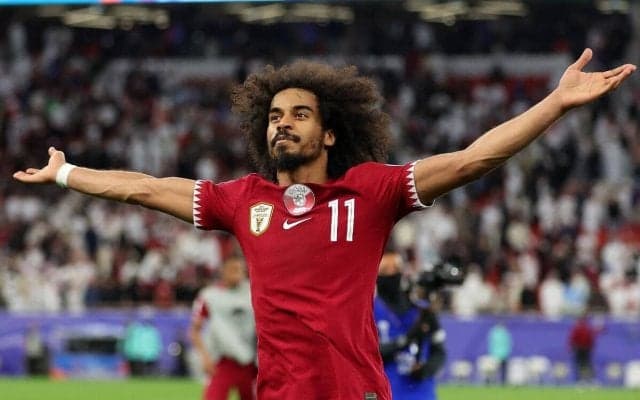 「カタールのサラー」「アジアでは別格」アフィフが豪快ゴラッソ！日本のファンも仰天「前回大会でも散々やられた」