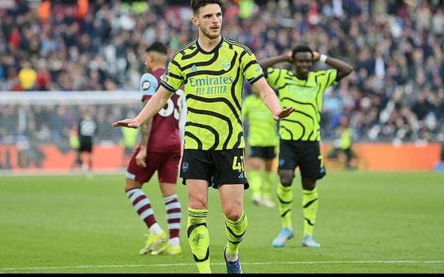 アーセナルが今季2敗喫したハマーズに6ゴールの圧勝！　ライスが圧巻ミドル弾に2Aの痛烈恩返し【プレミアリーグ】