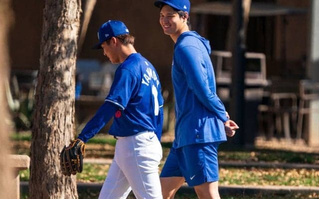 【MLB】「オオタニは感銘を受けた」山本由伸にチームメイトや指揮官も脱帽　公式記者が様子をレポート「日本の天才」