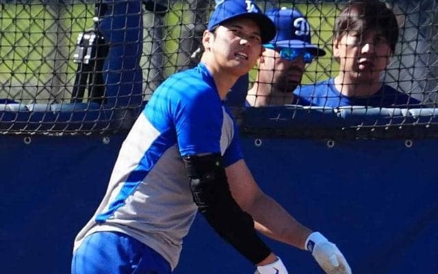 “9割”の大谷翔平にド軍番記者は衝撃「強大なパワー」　叩き出した「175キロ」