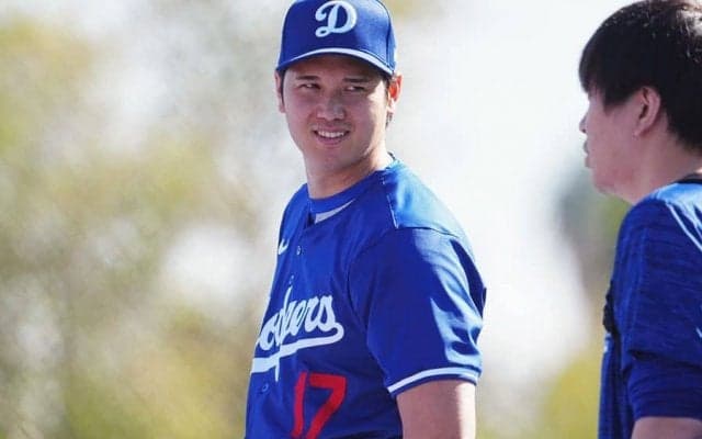 大谷翔平、神対応話題の大砲と野球談義　“通訳なし”で…2人の空間に胸熱「絡み待ってた」